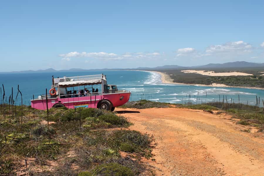 LARC! Paradise Tour: Beach, Lunch and Sandboarding - Riding the LARC beside Eurimbula National Park