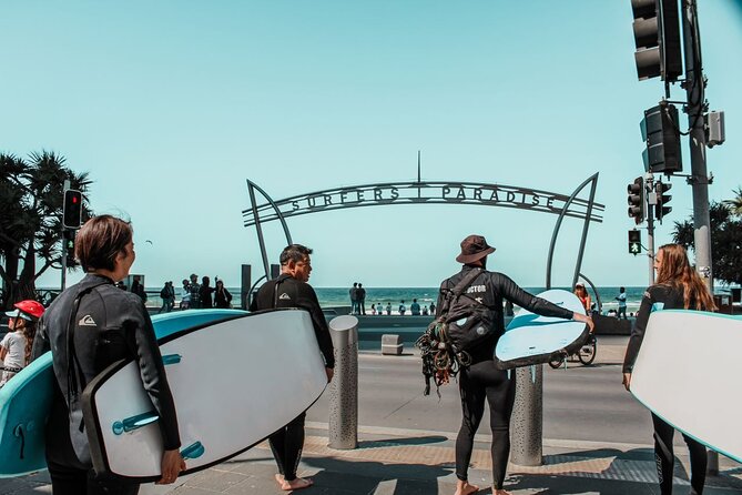 Learn to Surf at Surfers Paradise on the Gold Coast - The safety talk comes before the first wave