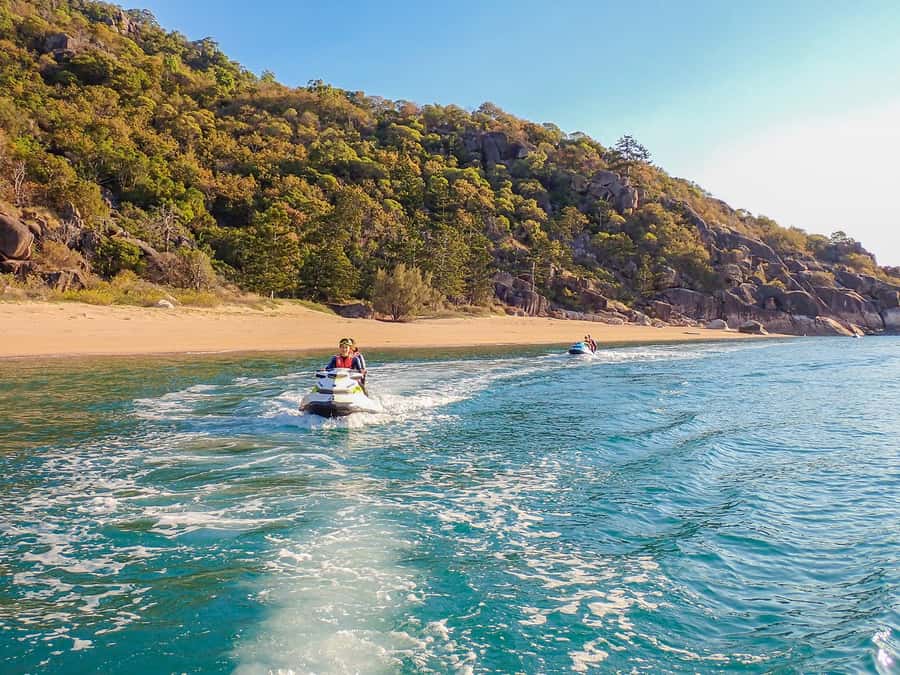 Magnetic Island: 5 Beach Bay Jet Ski Tour - From Horseshoe Bay toward North-West Point