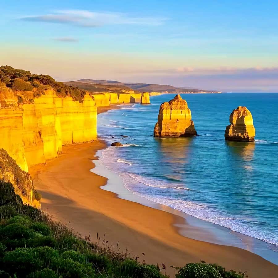 Melbourne Great Ocean Road Benz SmallGroup&LuxCoach BigGroup - Apollo Bay gives you time to eat