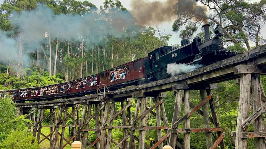 Melbourne: Half-Day Puffing Billy Steam Train Experience - Belgrave Station gives you time to get ready