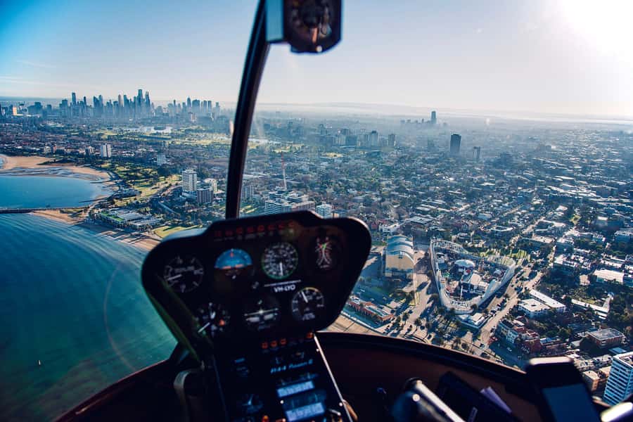 Melbourne: Private City & Beaches Helicopter Ride - Docklands, Melbourne Star, and the first city views