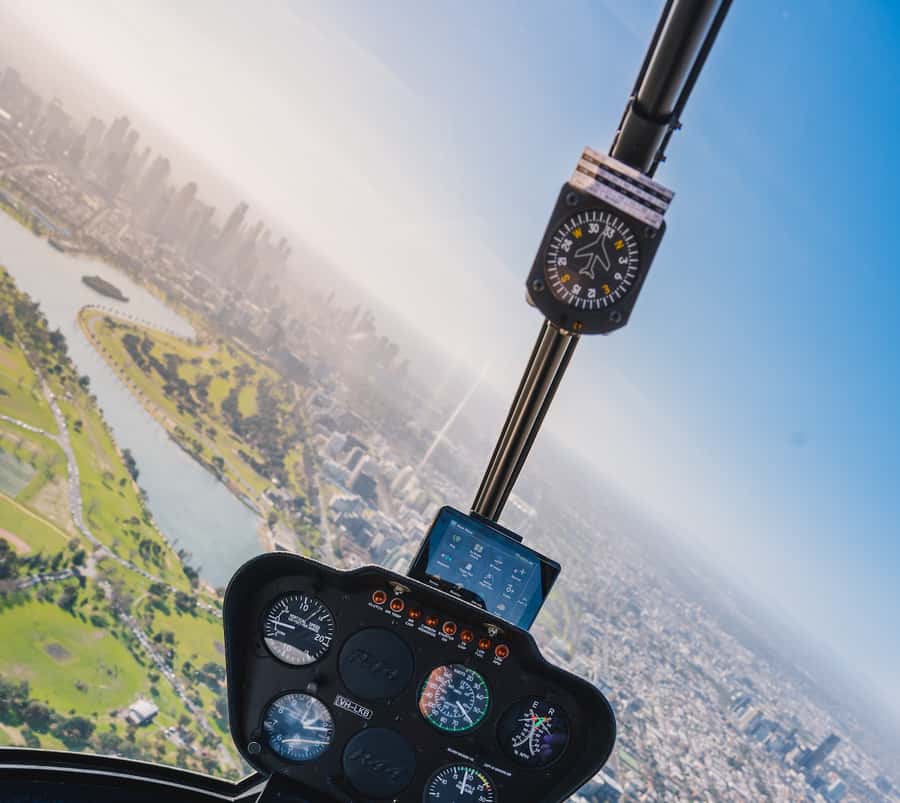 Melbourne: Private City Skyline and Bay Helicopter Ride - From Albert Park Lake to the St Kilda beaches