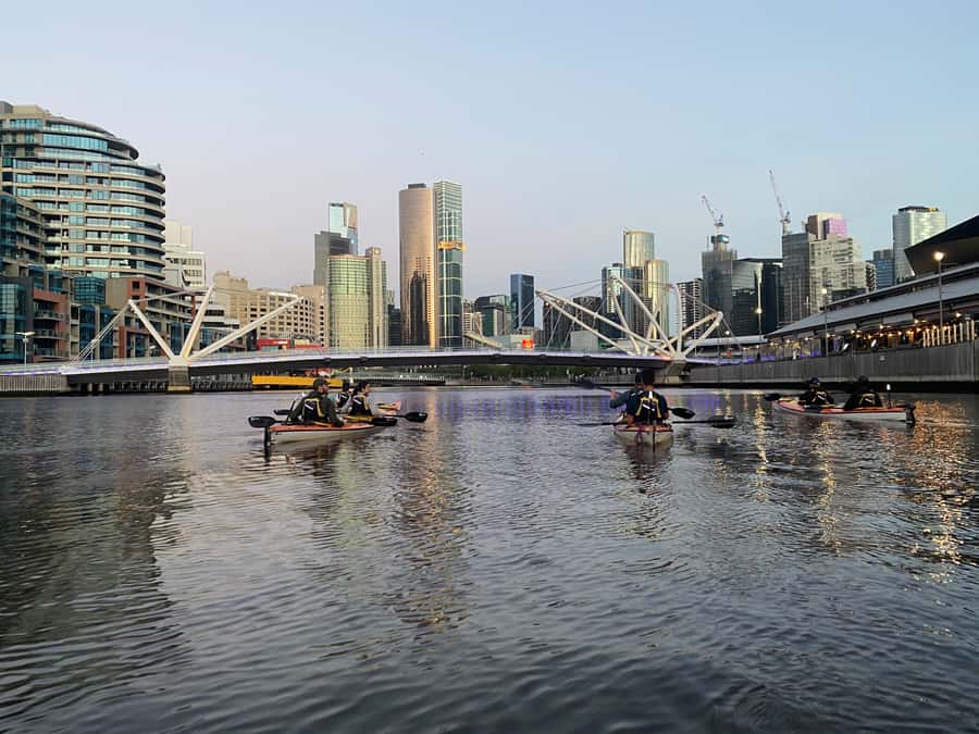 Melbourne: Sunset Kayak Tour with Dinner - Finishing at the Rowing Sheds