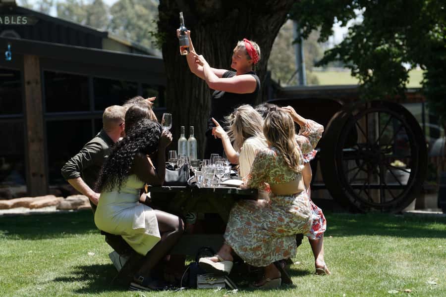 Melbourne: Yarra Valley Wine, Cider, Gin, Beer, & Choc Tour - Yering Farm: wine, cider, and a gentle first stop