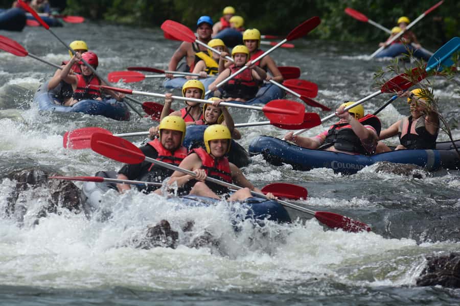 Mission Beach: Tully River Half Day White Water Rafting - Starting in calm water