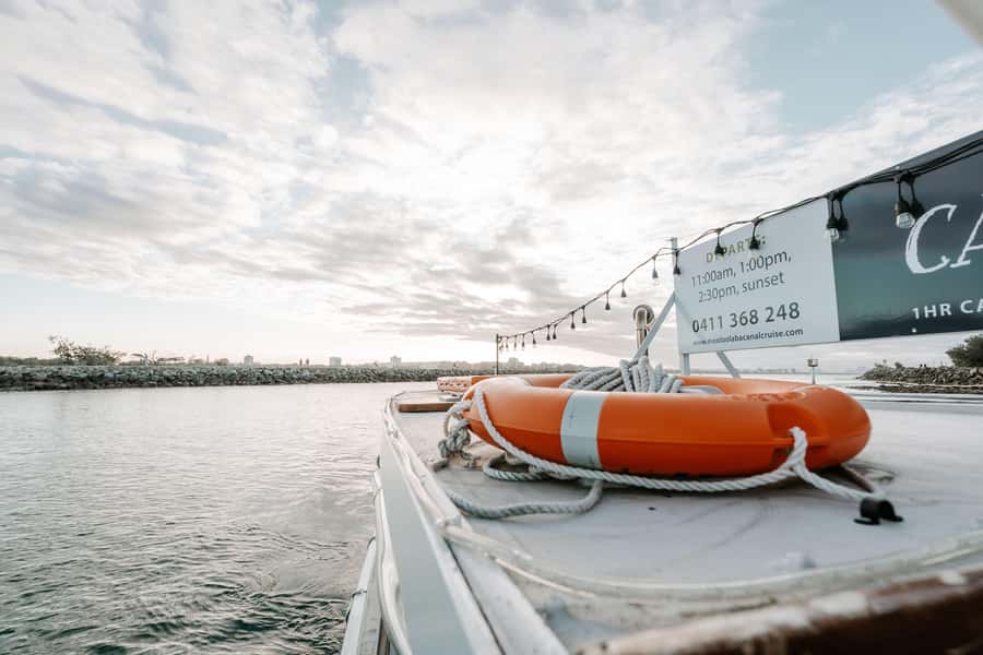 Mooloolaba: Sunshine Coast Sunset Canal Cruise - Seeing Croc One and the Kawana waterways