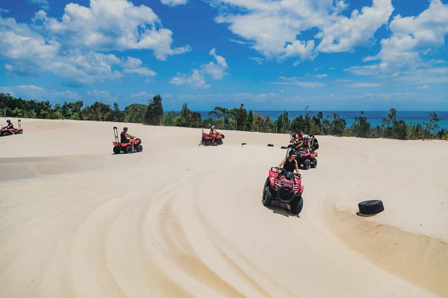 Moreton Island: Tangalooma ATV Quad Bike and Dolphin Viewing - Your first look at Tangalooma Island Resort