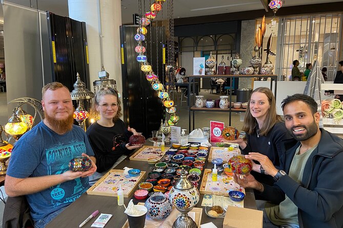 Mosaic Art Classes Sydney: Turkish Lamp Workshop - What you take home, and what still needs doing