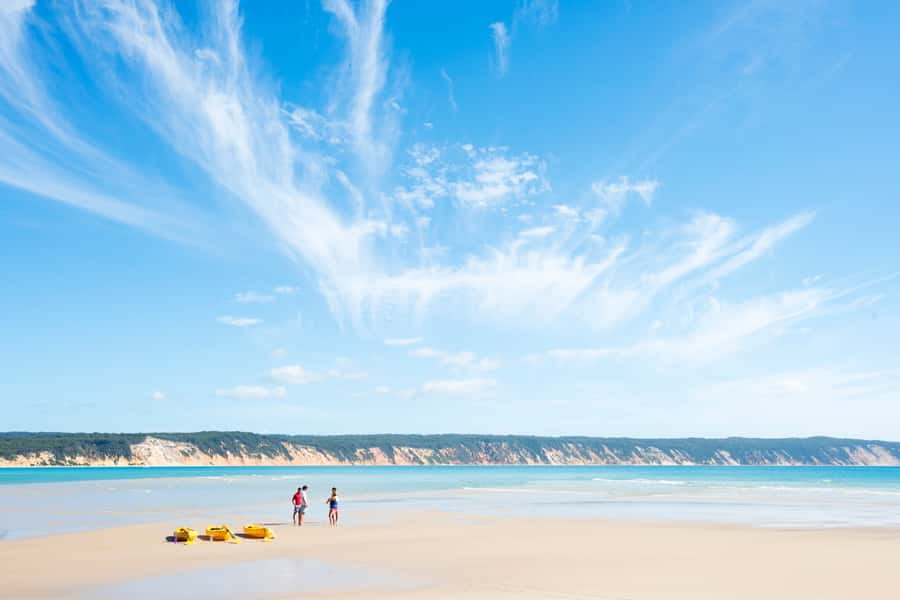 Noosa: Epic Ocean Kayak with Dolphins & 4WD Beach Adventure - Paddling past the lighthouse and into marine life