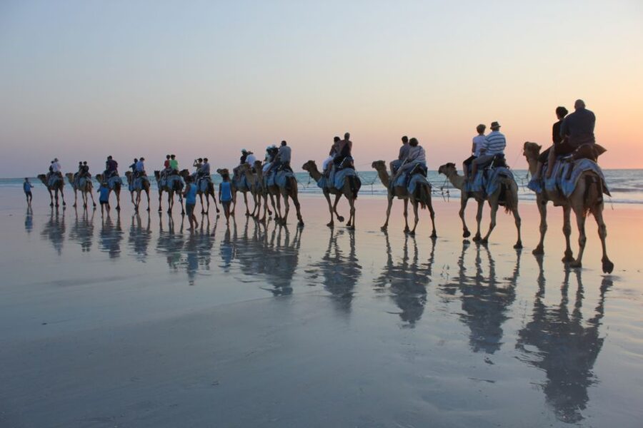 North of Rocks on Cable Beach: 1-Hour Sunset Camel Ride - Sunset timing and the best part of the ride