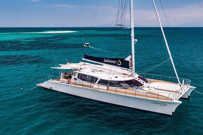 Outer Reef Mackay Cay Sail & Snorkel Adventure from Port Douglas - Sailing from Port Douglas toward Mackay Cay