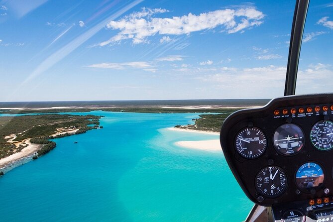 Pearls & Coast: 35-Minute Helicopter Flight & Willie Creek Tour - Broome’s coast from a three-seat helicopter