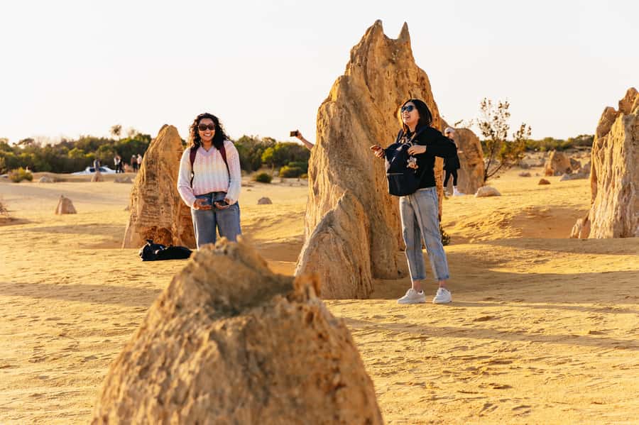 Pinnacles Desert: Sunset BBQ & Stargazing Tour +Sandboarding - Sandboarding above Lancelin
