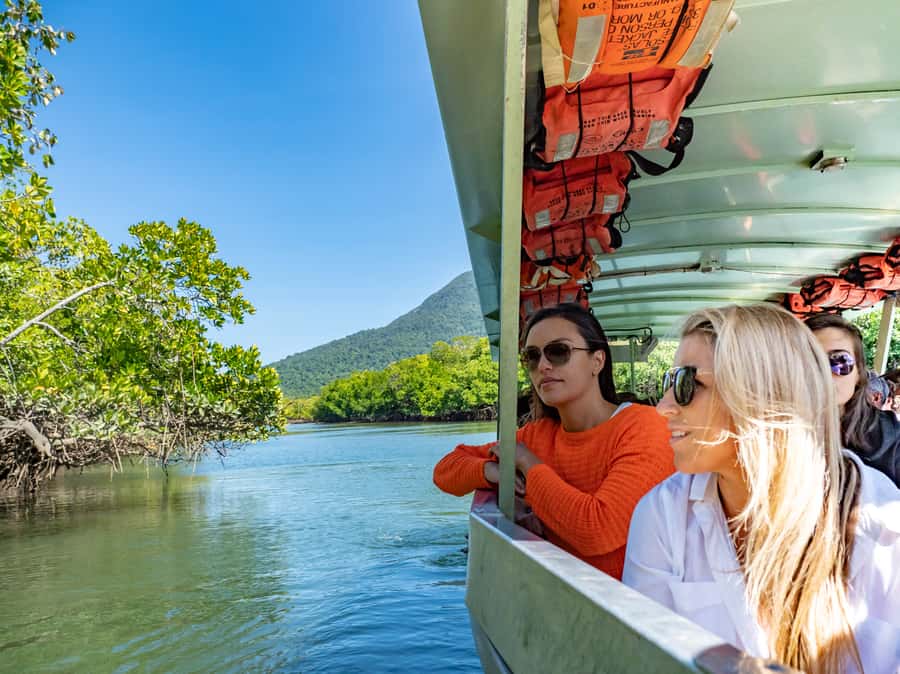 Port Douglas: Daintree National Park Tour, Cruise, & Zipline - Leaving Port Douglas and crossing the Daintree River