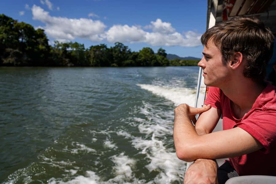 Port Douglas: Morning Daintree Tour w/ Wildlife Cruise - Swimming in clear rainforest water