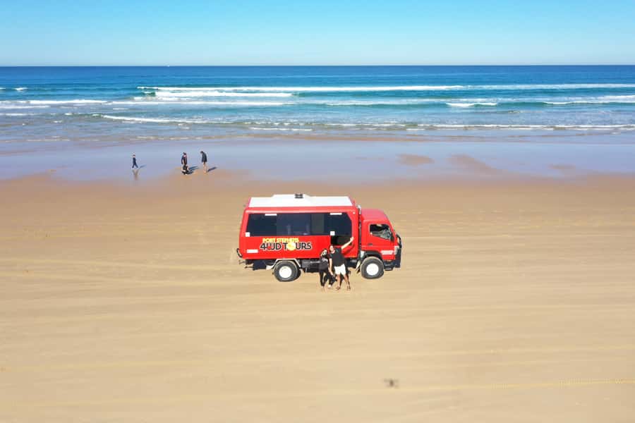 Port Stephens: Birubi Beach 4WD Tour with Sandboarding - What the red 4WD adds to the outing