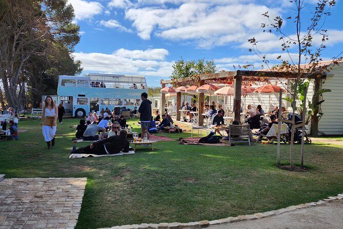 Premium All-Inclusive McLaren Vale Wine and Brew Minibus Tour - Woodstock Wine Estate among the gum trees