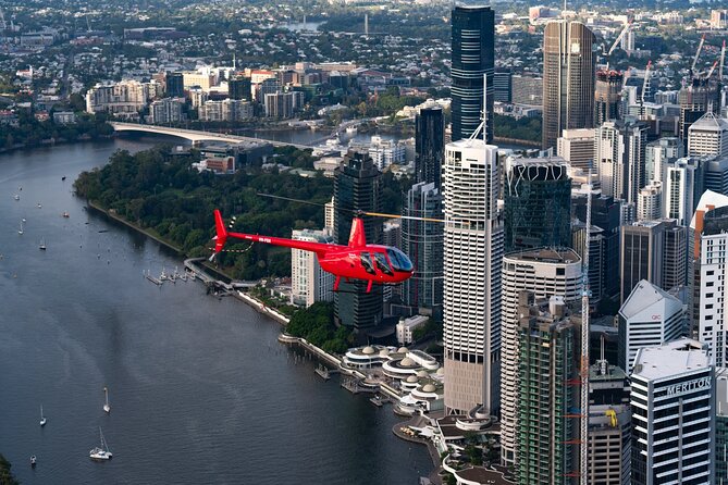 Private Helicopter Scenic Tour of Brisbane - 25min - Mt Coot-tha at 1,500 feet