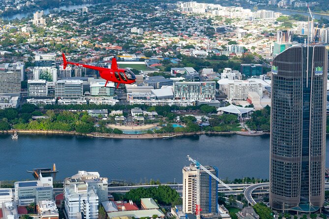 Private Helicopter Scenic Tour of Brisbane - 25min - The private cabin and pilot commentary