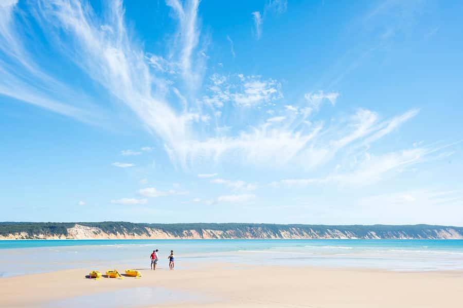 Rainbow Beach: Kayaking with Dolphins and Beach 4WD Tour - What the three-hour schedule feels like
