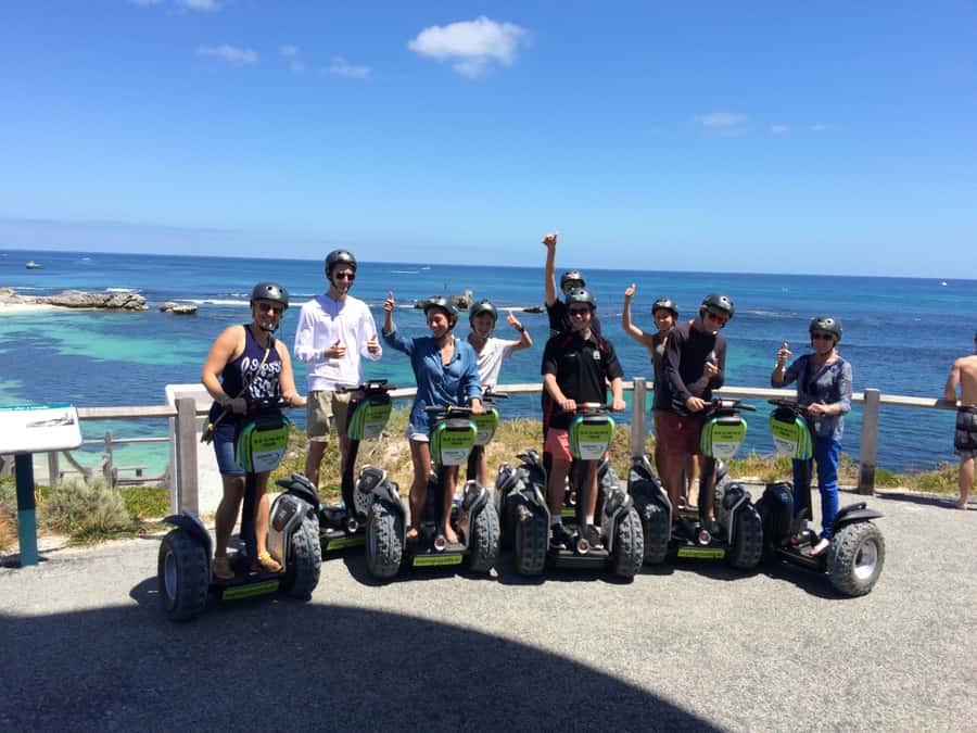 Rottnest Island Segway 1-Hour Settlement Tour - Learning to ride before the group sets off
