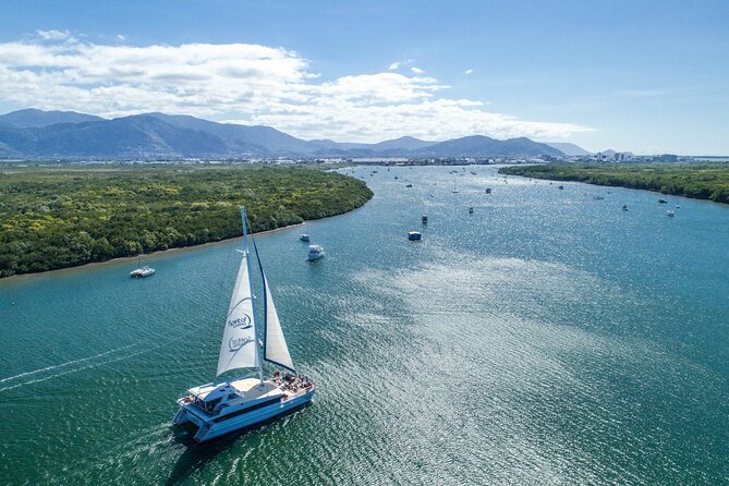 Small-Group Afternoon Cairns City Tour with Harbour Dinner Cruise - St. Monica’s Cathedral and Cairns’ unusual glass art