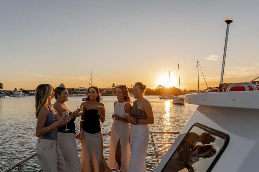 Sunshine Coast: Mooloolaba River Sunset Cruise - Leaving The Wharf Mooloolaba
