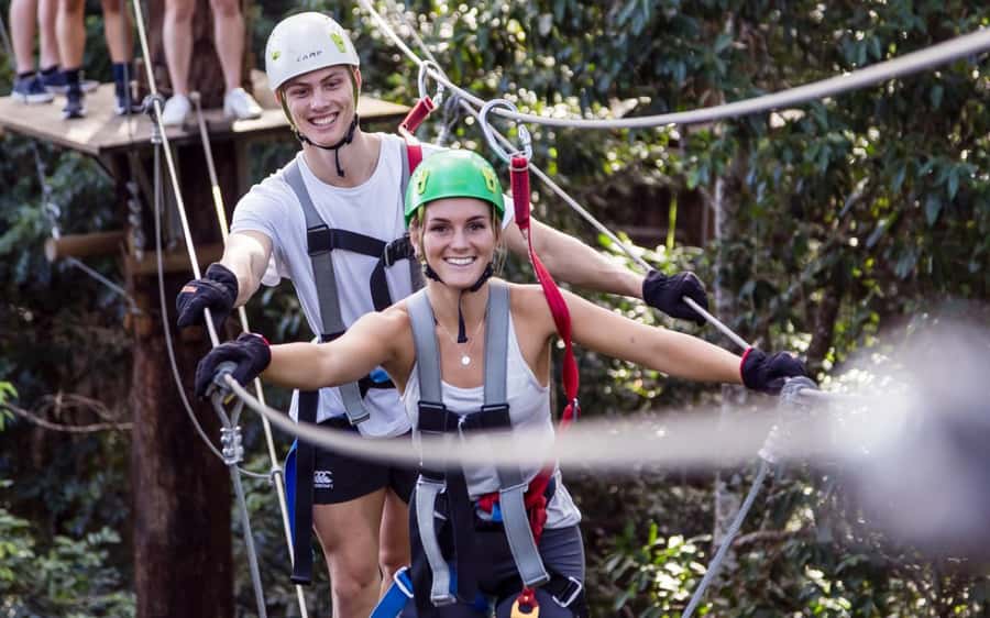 Sunshine Coast: Treetop Challenge Adventure Park - Starting at The Big Pineapple