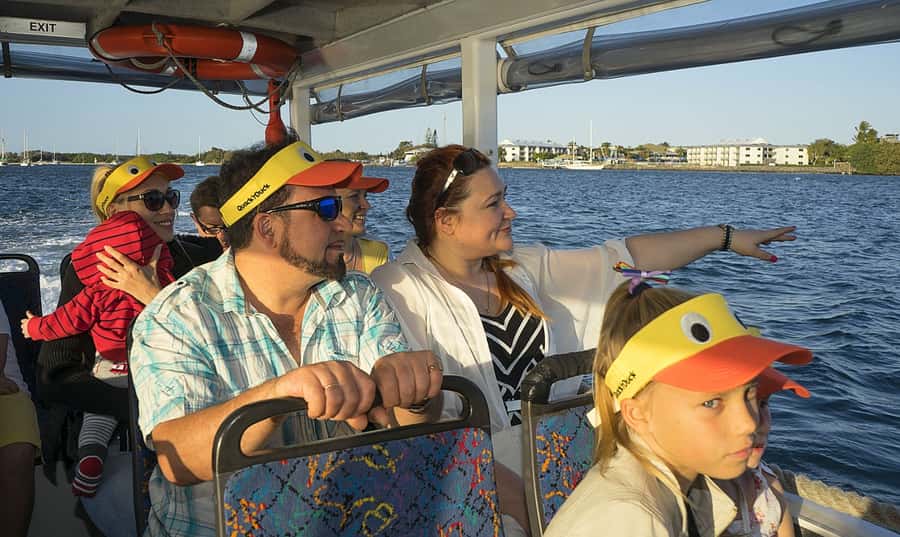 Surfers Paradise: Guided Gold Coast Amphibious Bus Tour - Setting off from central Surfers Paradise
