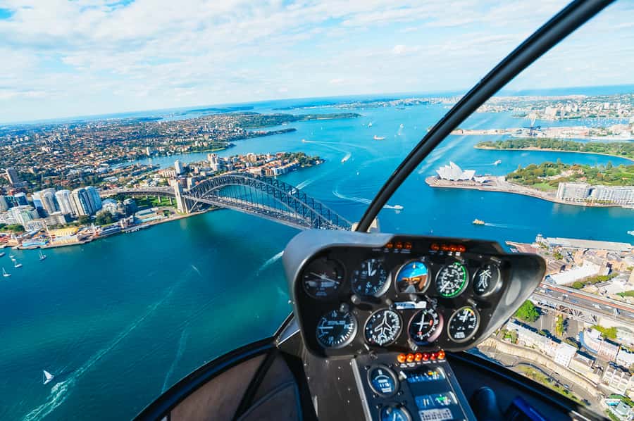 Sydney: 20-Minute Shared Helicopter Ride over Sydney Harbour - The pilot commentary makes the view easier to read