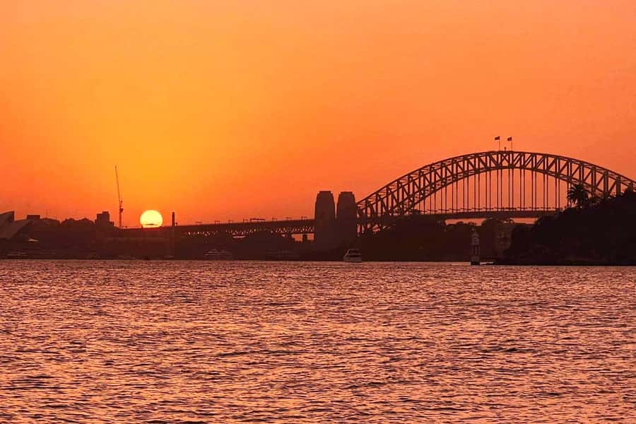 Sydney: Golden Glow Sunset Harbour Cruise with 1 Drink - Luna Park, Barangaroo, and the city lights