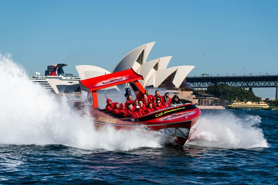 Sydney: Jet Boat Adventure Ride from Circular Quay - The safety briefing and gear