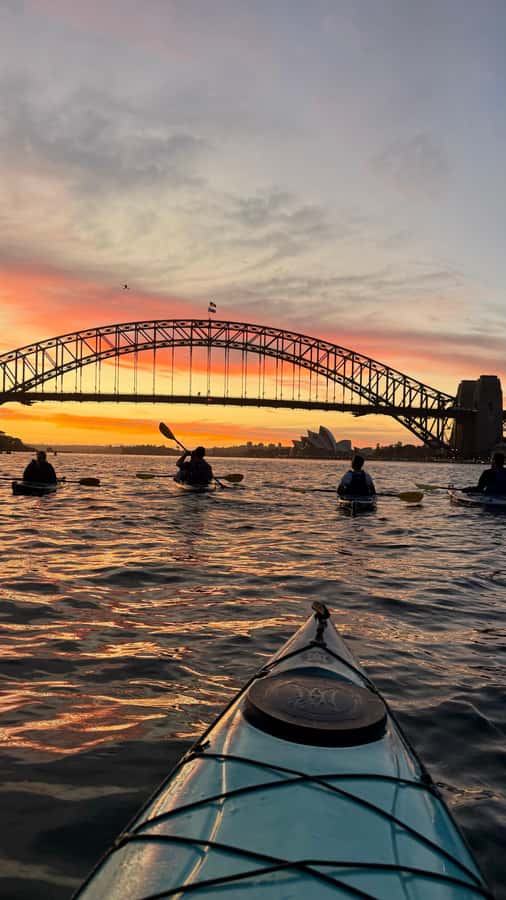Sydney Sunrise Kayak Tour on Sydney Harbour - Luna Park as the harbour wakes up