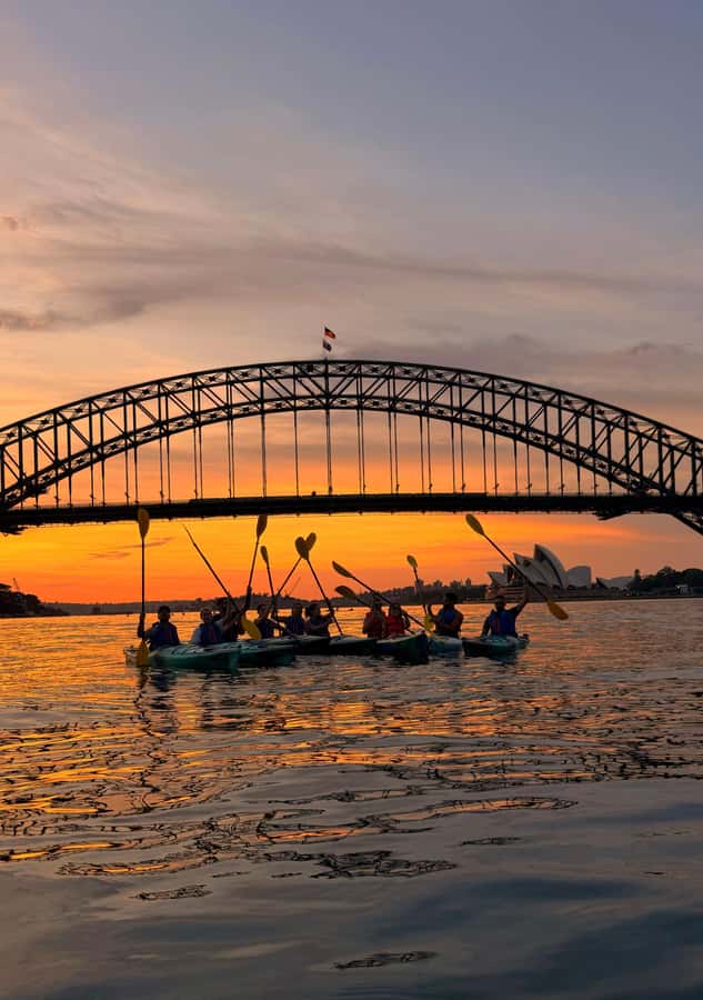 Sydney Sunrise Kayak Tour on Sydney Harbour - The Opera House from a lower viewpoint