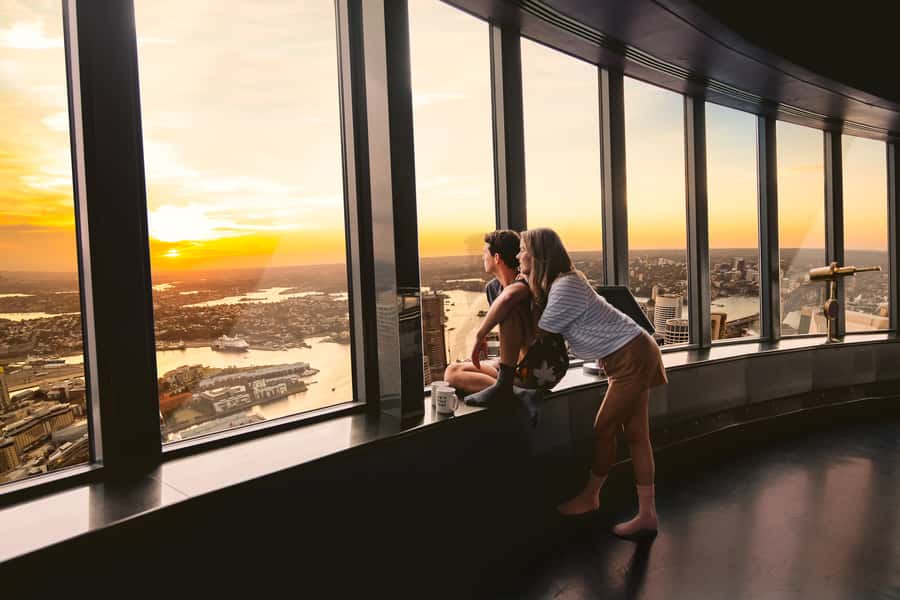 Sydney Tower Eye: Entry with Observation Deck - The ascent and the indoor observation deck