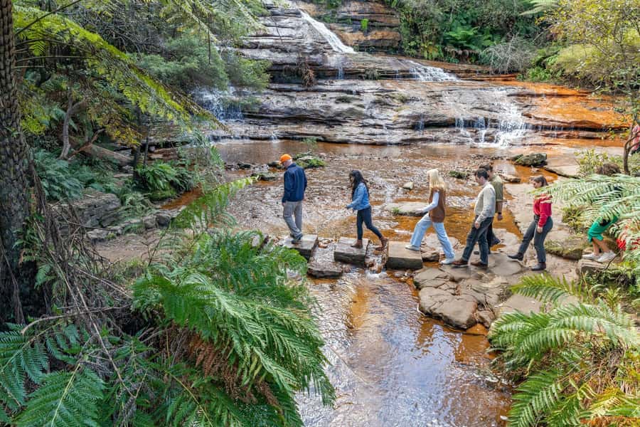 Sydney: Waterfall Bushwalk and Blue Mountain Sunset Day Trip - From Sydney to Glenbrook, with useful food stops