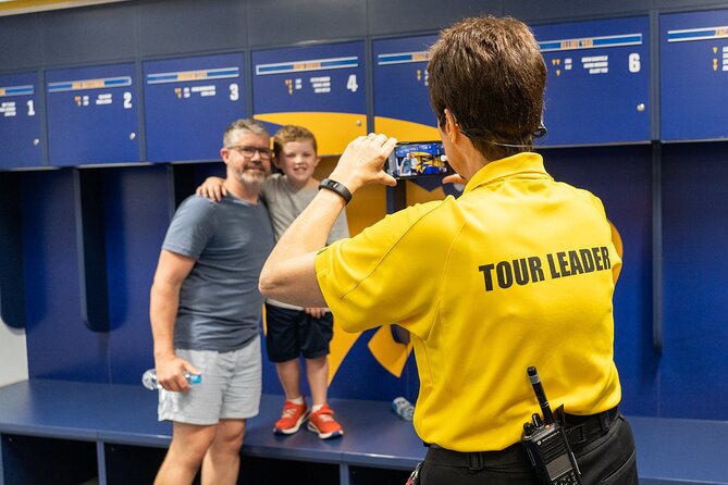 The Optus Stadium Tour - Sitting where coaches and players sit